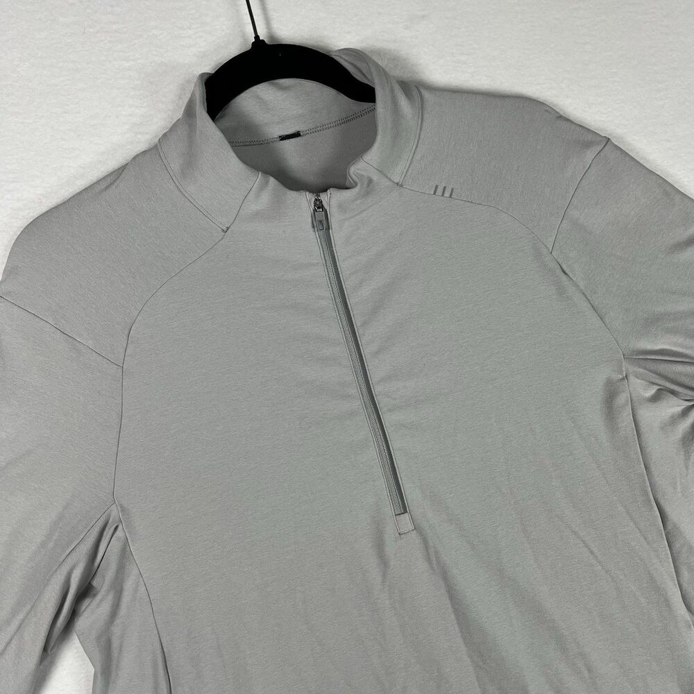 Lululemon Half Zip Pullover Mens Large Gray Long Sleeve Activewear Sweatshirt